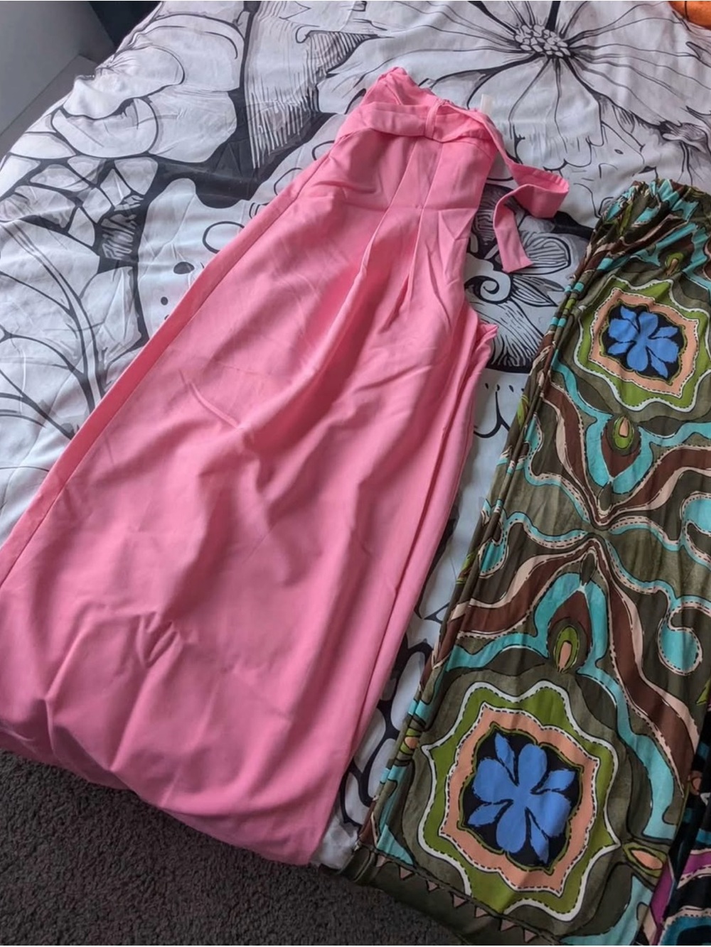 Set of 2 - Pink and Green Halter Maxi Trouser - Summer - New